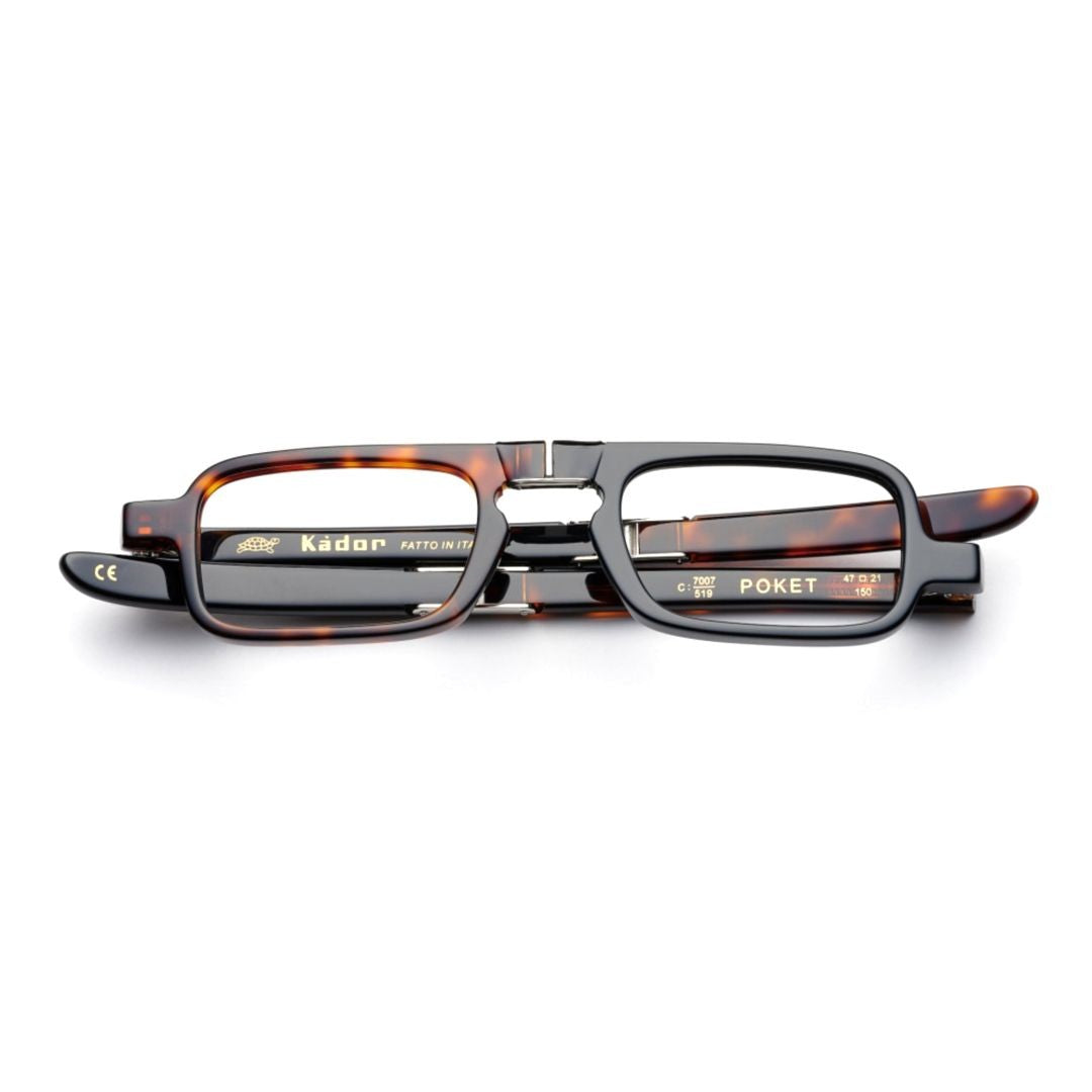 Kador Poket Rectangular Dual-Tone Eyeglasses With Distinct Bridge