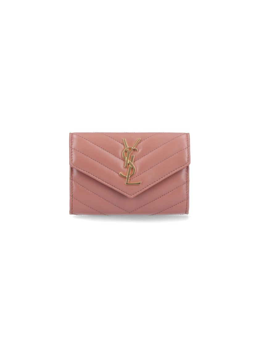 Saint Laurent "Cassandre" Wallet – Pink