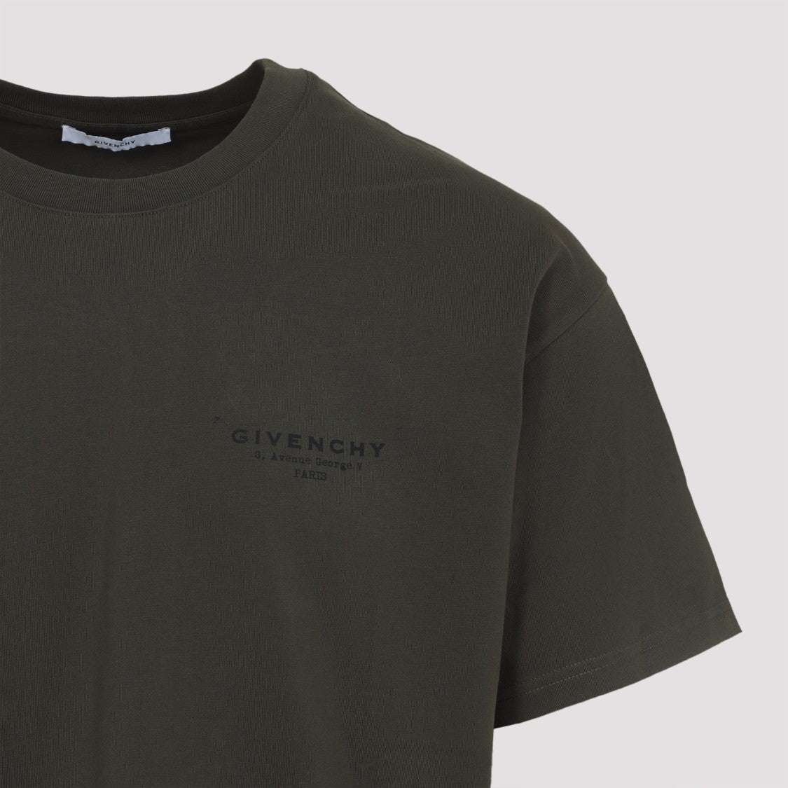 Givenchy Khaki Green Cotton T-Shirt