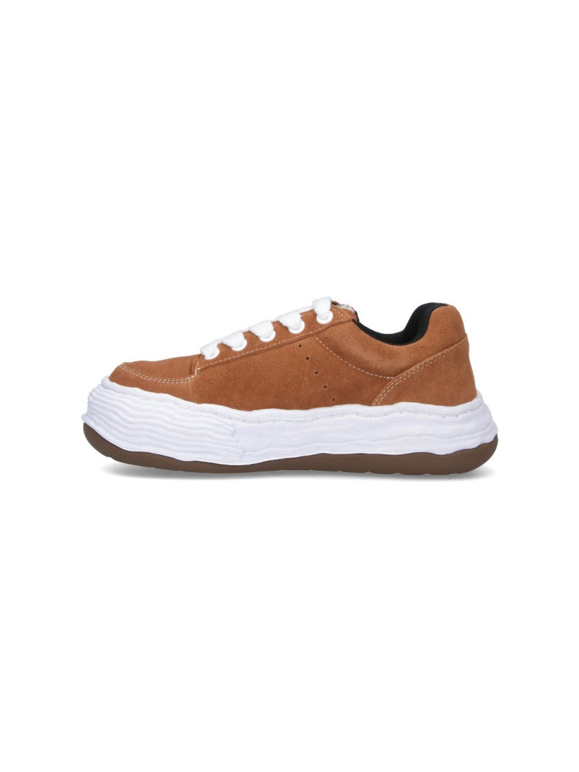 Maison Mihara Yasuhiro Brown Calf Leather Low-Top Sneakers