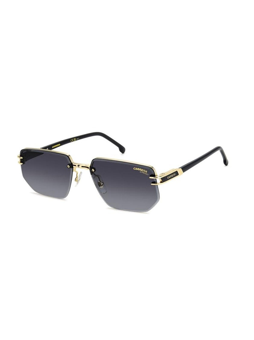 Carrera Geometric Frame Sunglasses With Lightweight Metal Accents