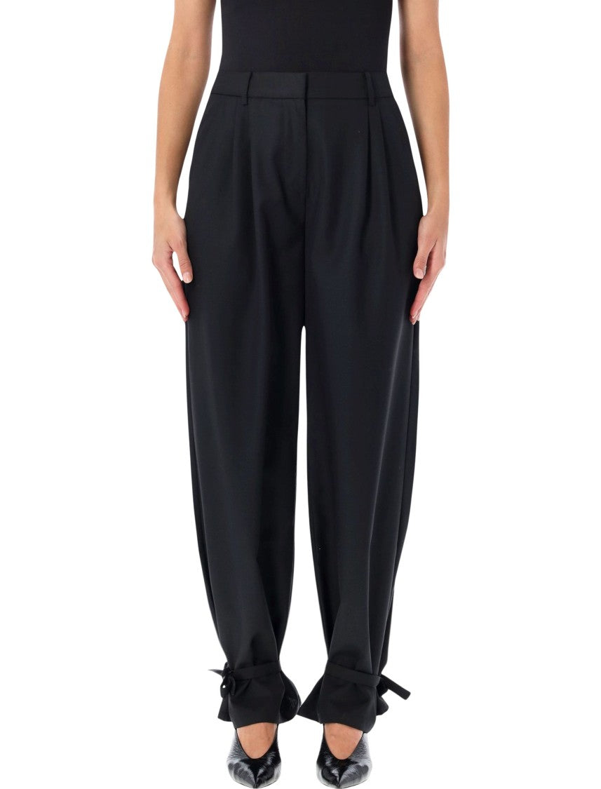 Operasport Elisa High-Waisted Pleated Bow Trousers