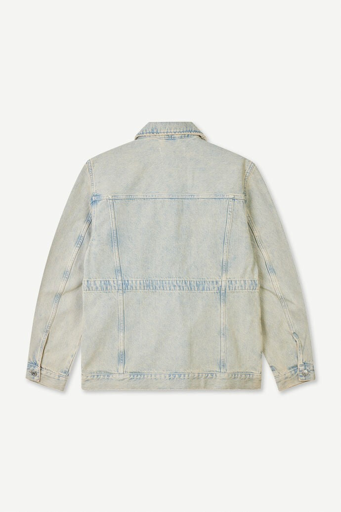 Samsoe Samsoe Loose-Fit Denim Jacket With Waist Drawstring