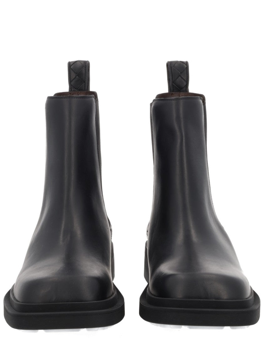 Bottega Veneta Chelsea Ben Woven Leather Chelsea Boots