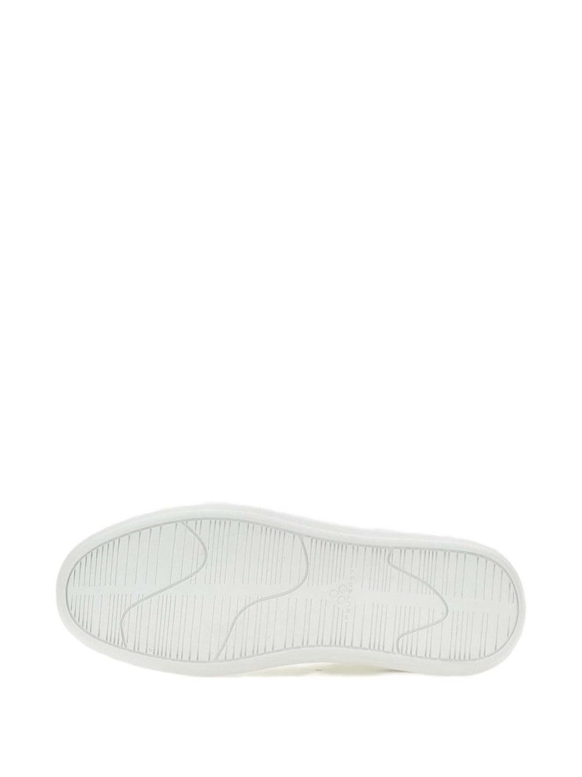 Peuterey White Sneakers With Contrasting Branded Heel Counter