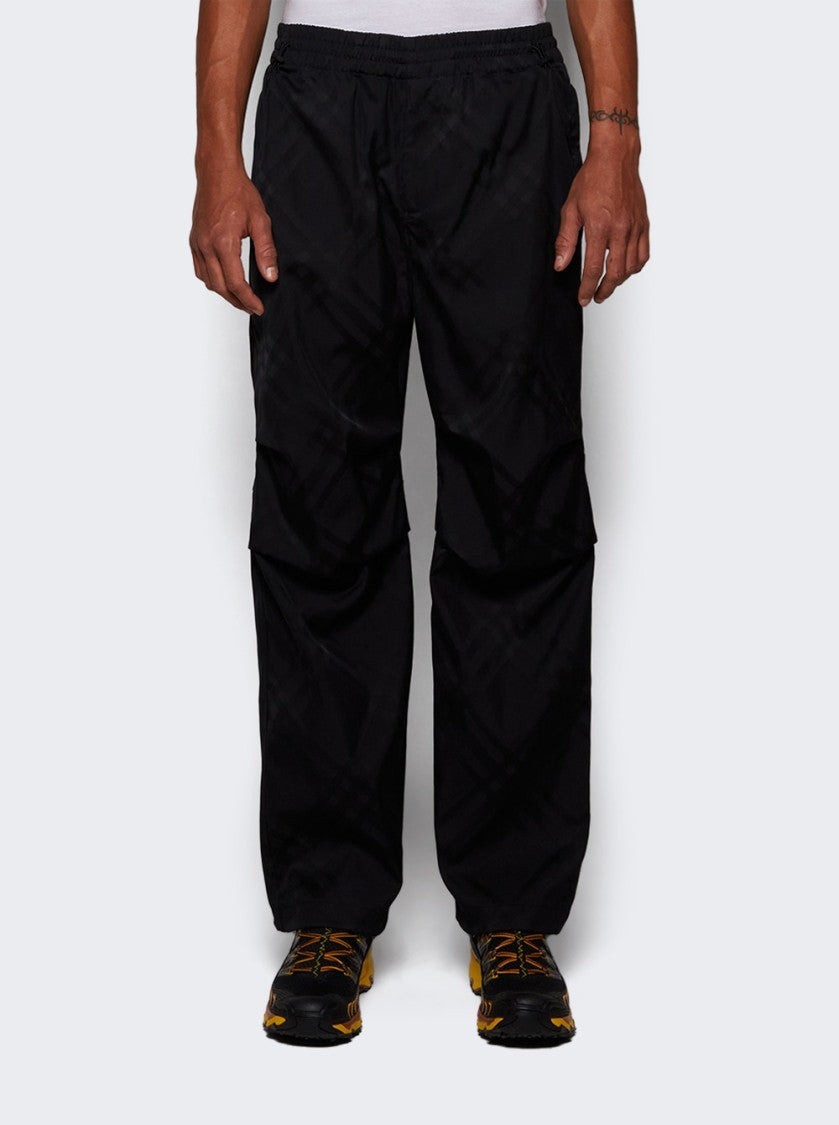 Burberry Nylon Cargo Trousers Black Ip Check