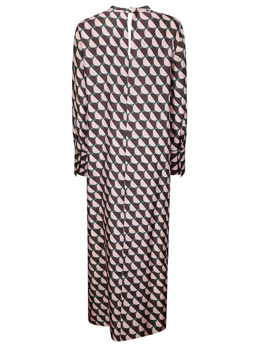 Alberto Biani Maxi Dress With High Collar
