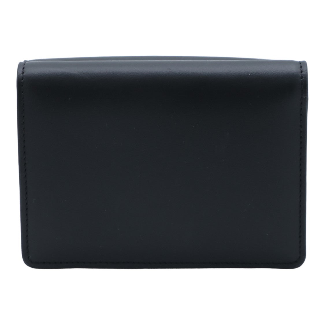 Christian Louboutin Black Gold-Clasp Compact Wallet