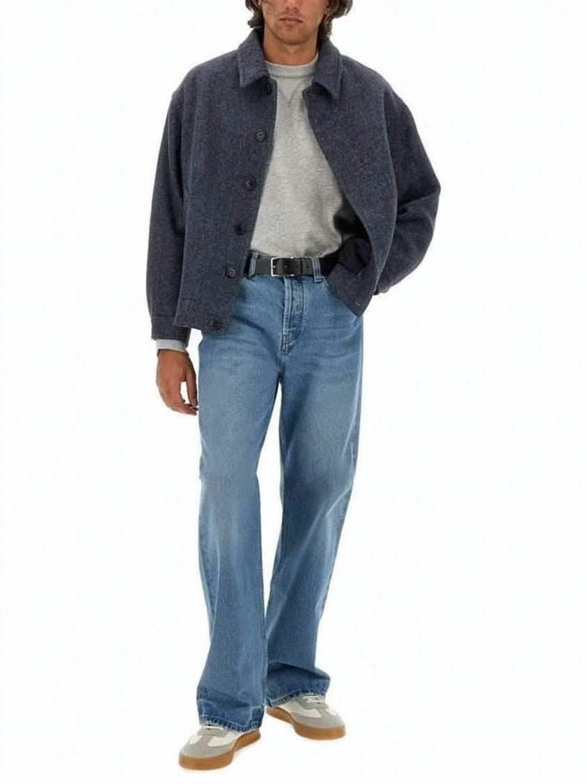 Isabel Marant Boxy Cropped Jacket With Structured Collar