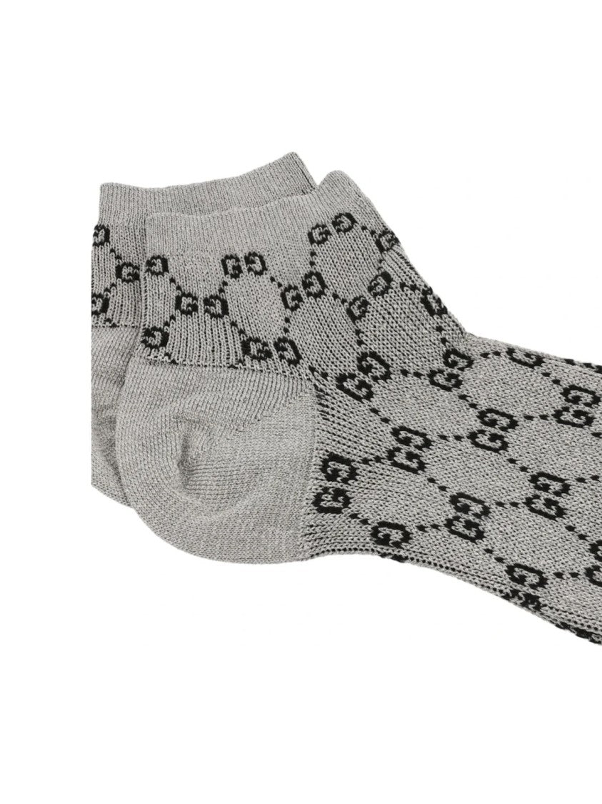Gucci Gg Monogram Lame Socks
