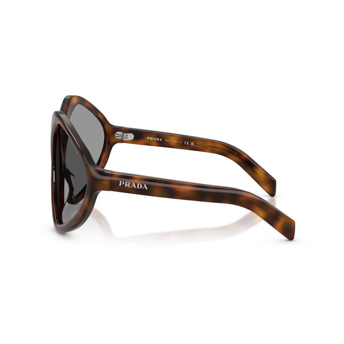 Prada 0Pr B21s Oversized Geometric Tortoiseshell Sunglasses