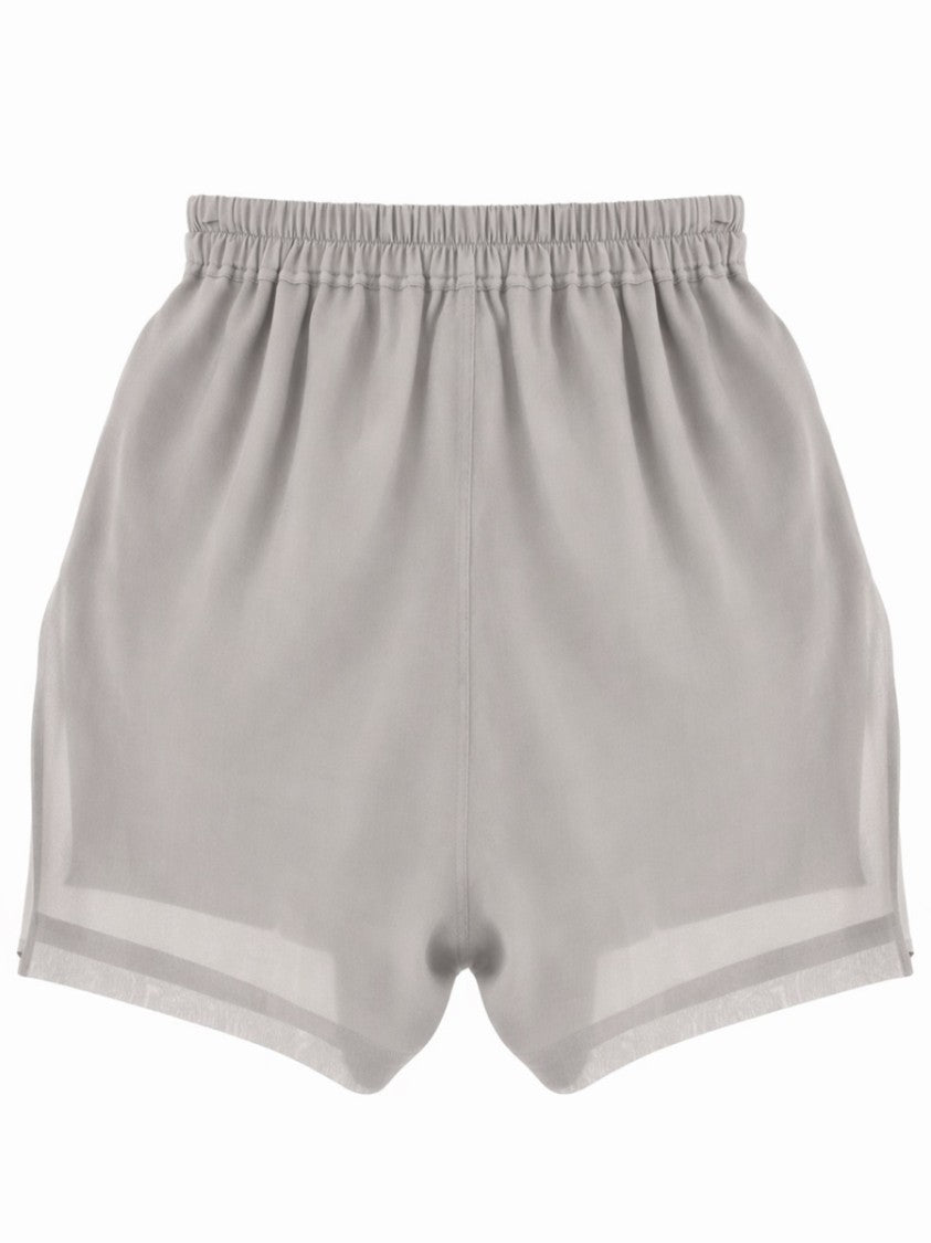 Rick Owens Boxers Relaxed Fit Silk Shorts