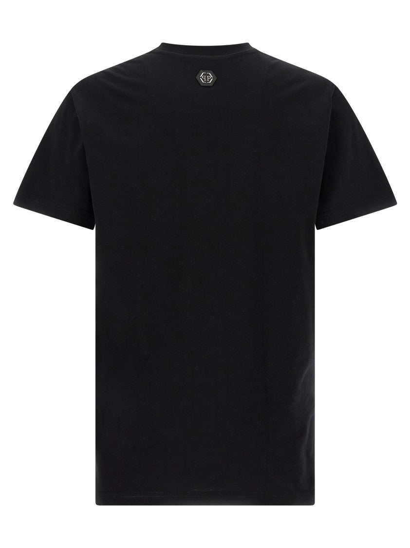 Philipp Plein Iconic Logo Print Crewneck T-Shirt
