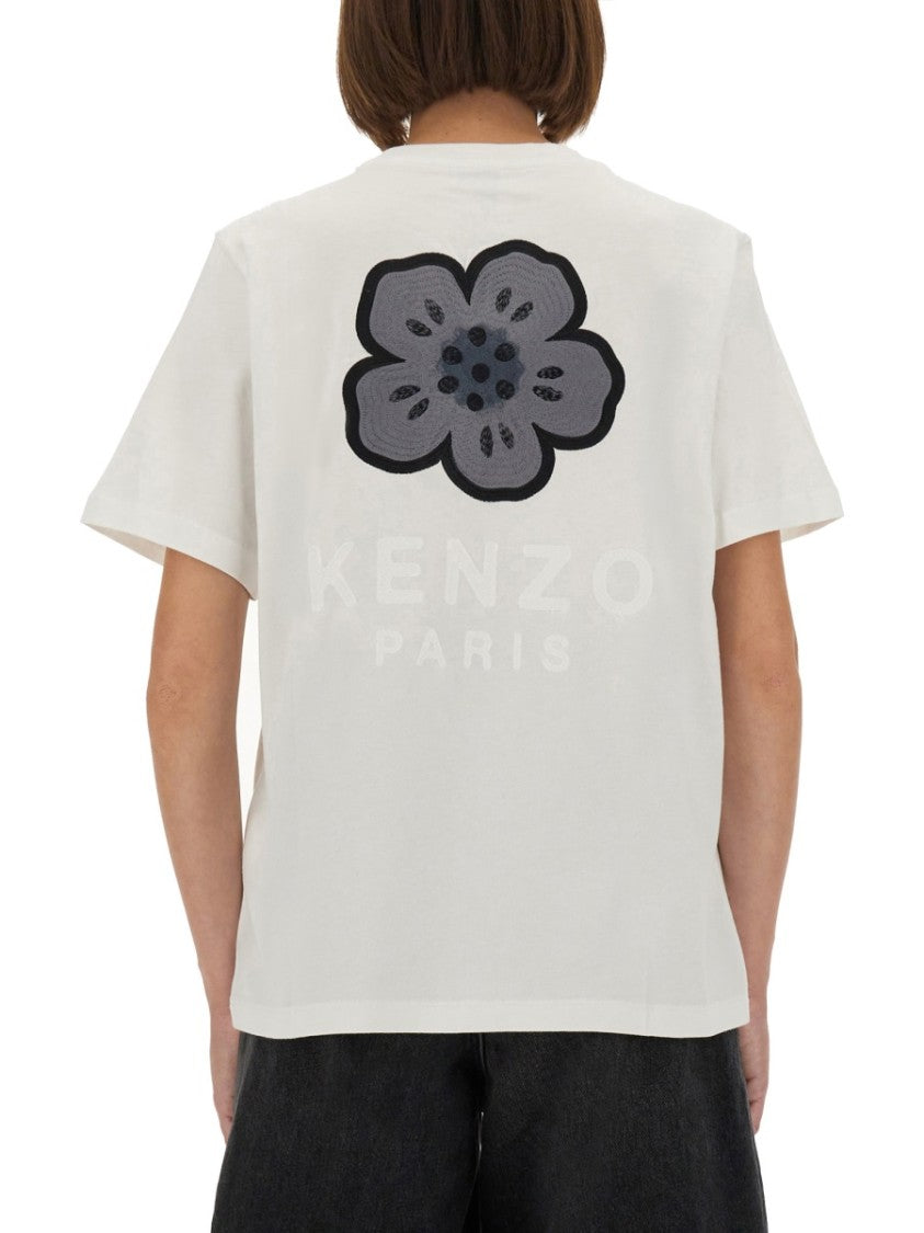 Kenzo T-Shirt With "Boke Flower" Embroidery