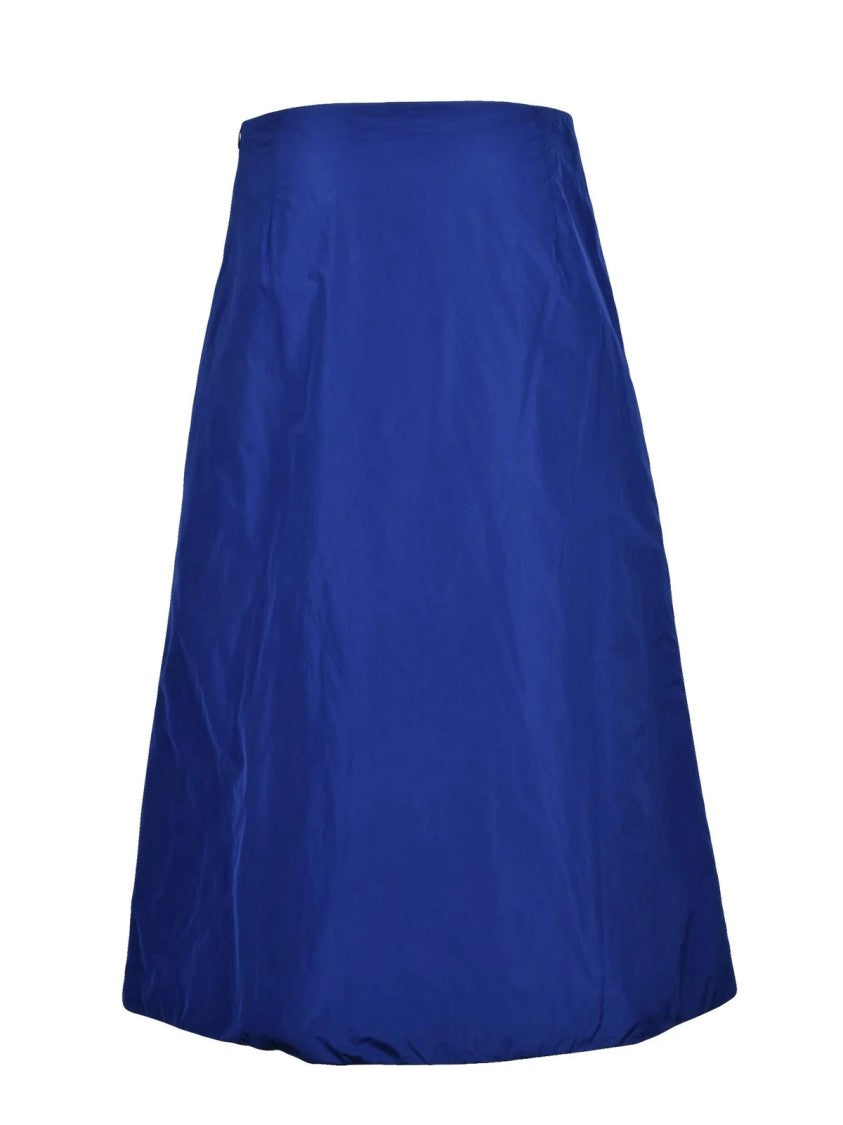 Katherina Hovman Royal Blue Polyester Women's Padded Maxi Skirt
