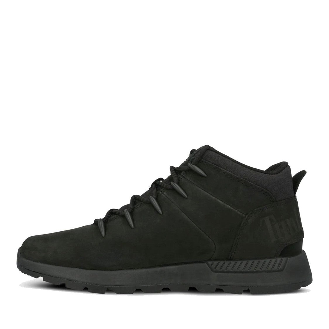 Timberland Sprint Black Low-Cut Padded Collar Nubuck Boots