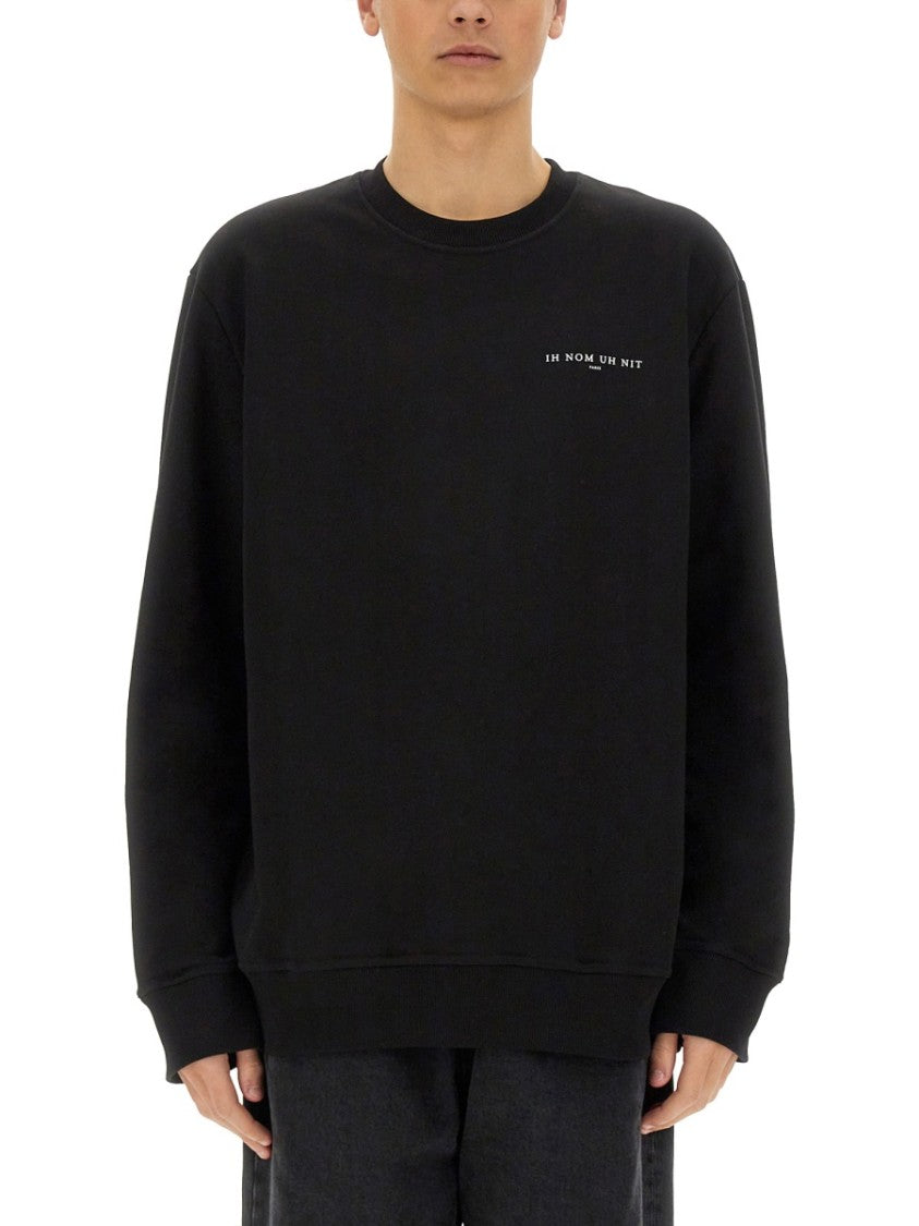 Ih Nom Uh Nit Crown Mask Print Sweatshirt