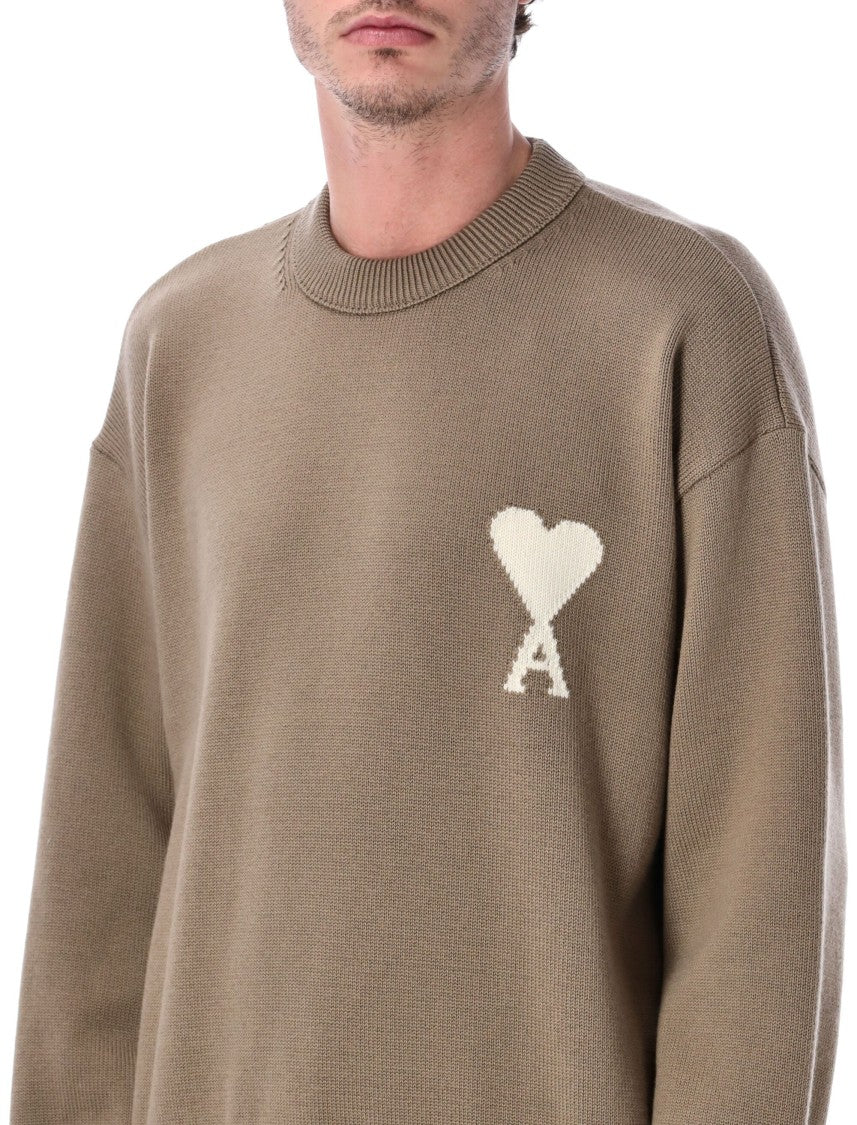Ami Paris Crewneck Knit Sweater