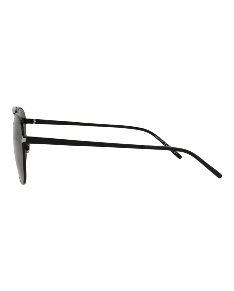 Saint Laurent Aviator-Frame Metal Sunglasses