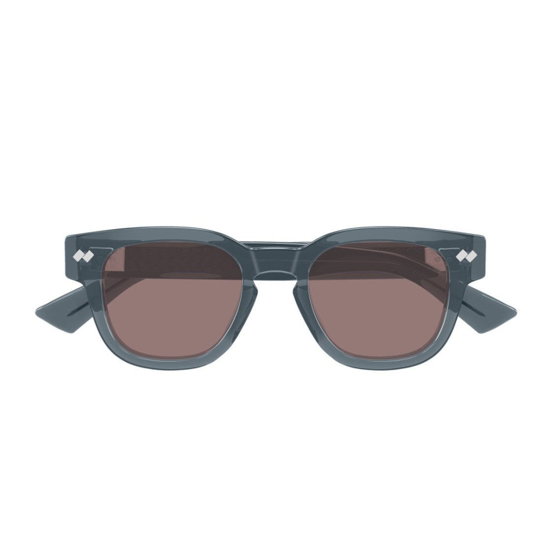 Bottega Veneta Grey Linea Intrecciato Recycled Acetate Square Sunglasses