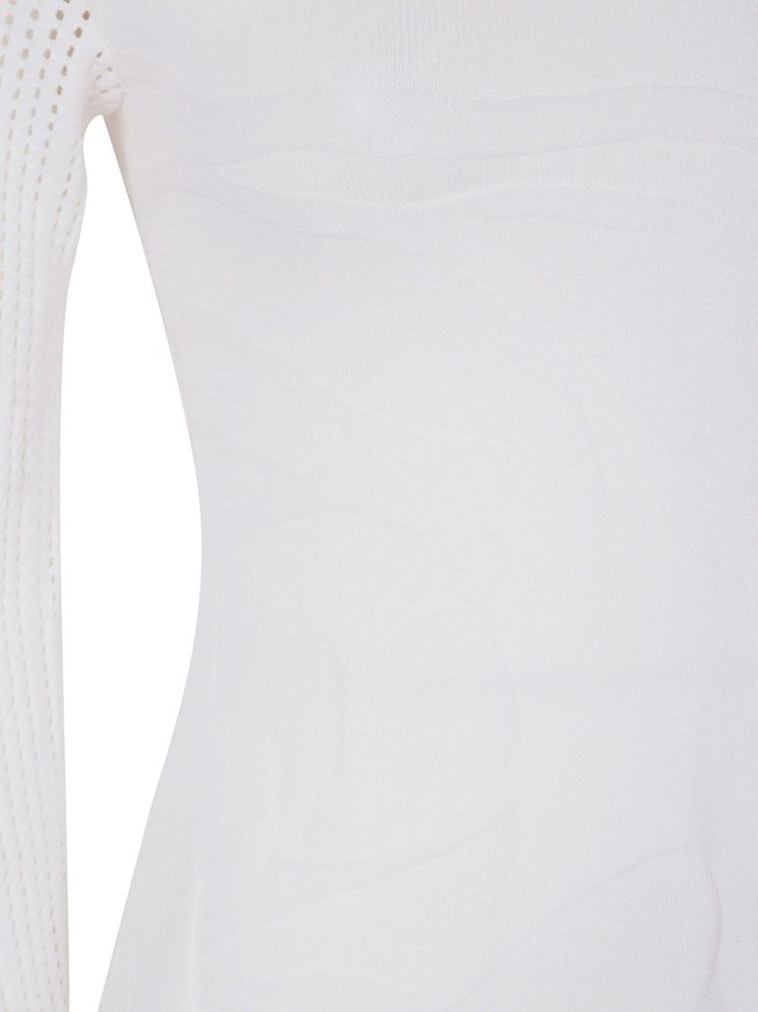 Blugirl Knit Dress With Scoop Neckline And Three-Quarter Sleeves