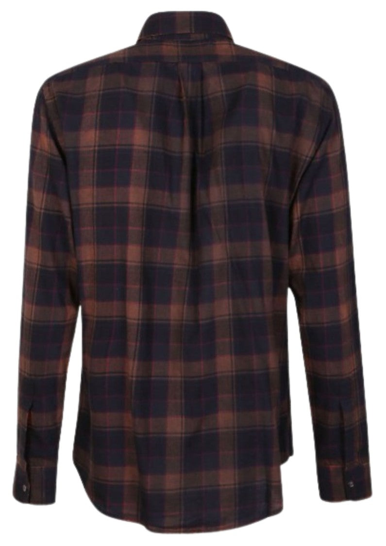 Aspesi Plaid Patterned Button-Down Shirt With Classic Collar