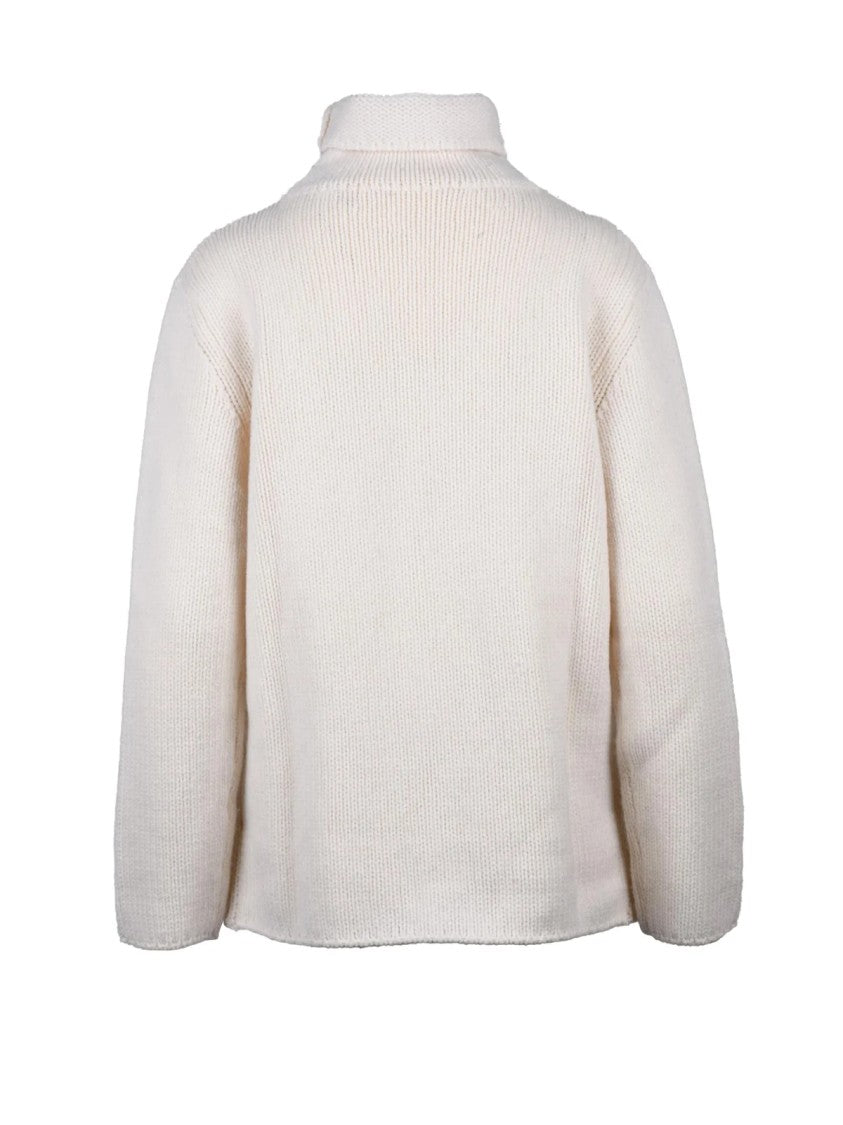 Kangra Intricate High Neck Merino Wool Sweater By Kangra