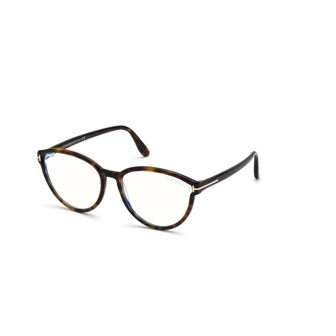 Tom Ford Ft5706-B 55052 Classic Round Tortoiseshell Sunglasses