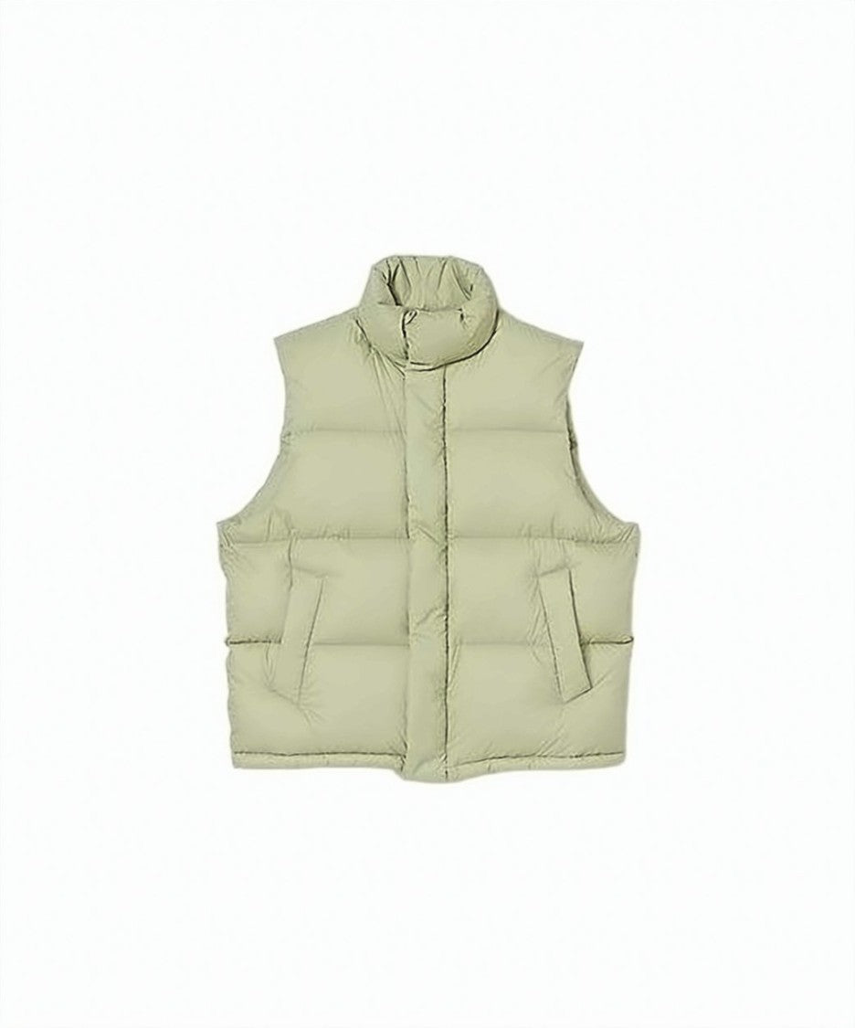 Auralee High-Collared Sleeveless Puffer Vest