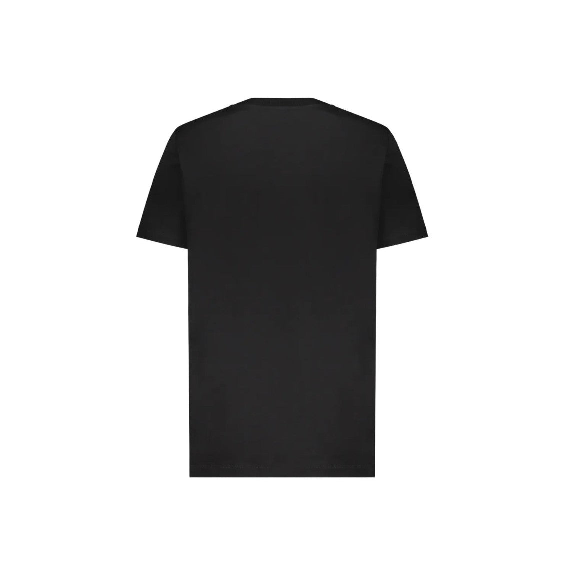 Balmain Black Logo-Print T-Shirt With Mirrored Graphic Design