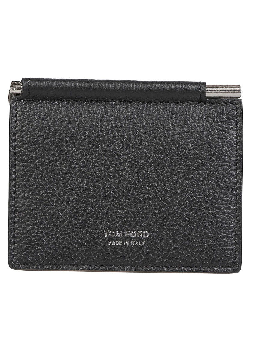 Tom Ford T Line Folding Money Clip Credit Card Holder