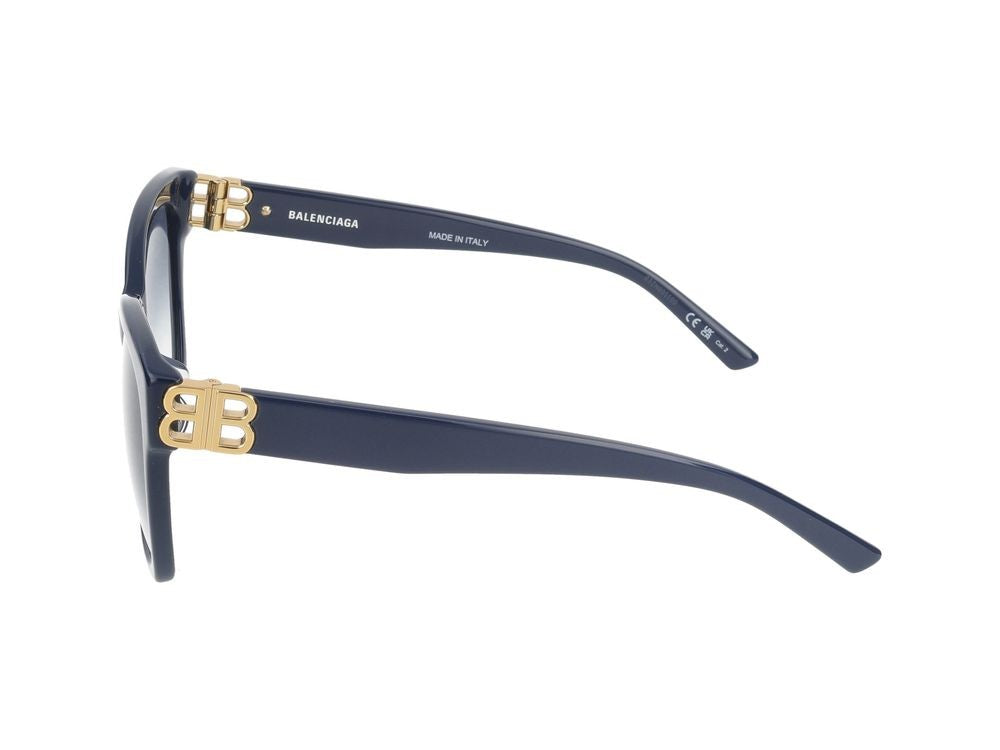 Balenciaga Sunglasses Bb0102sa 005 Blue Gold Blue 57/16/145