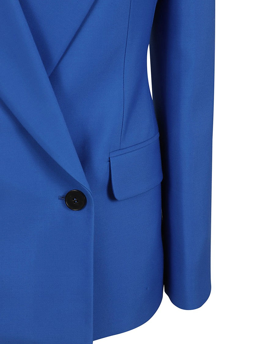 Alexander Mcqueen Double-Breasted Structured Jacket With Wide Lapels
