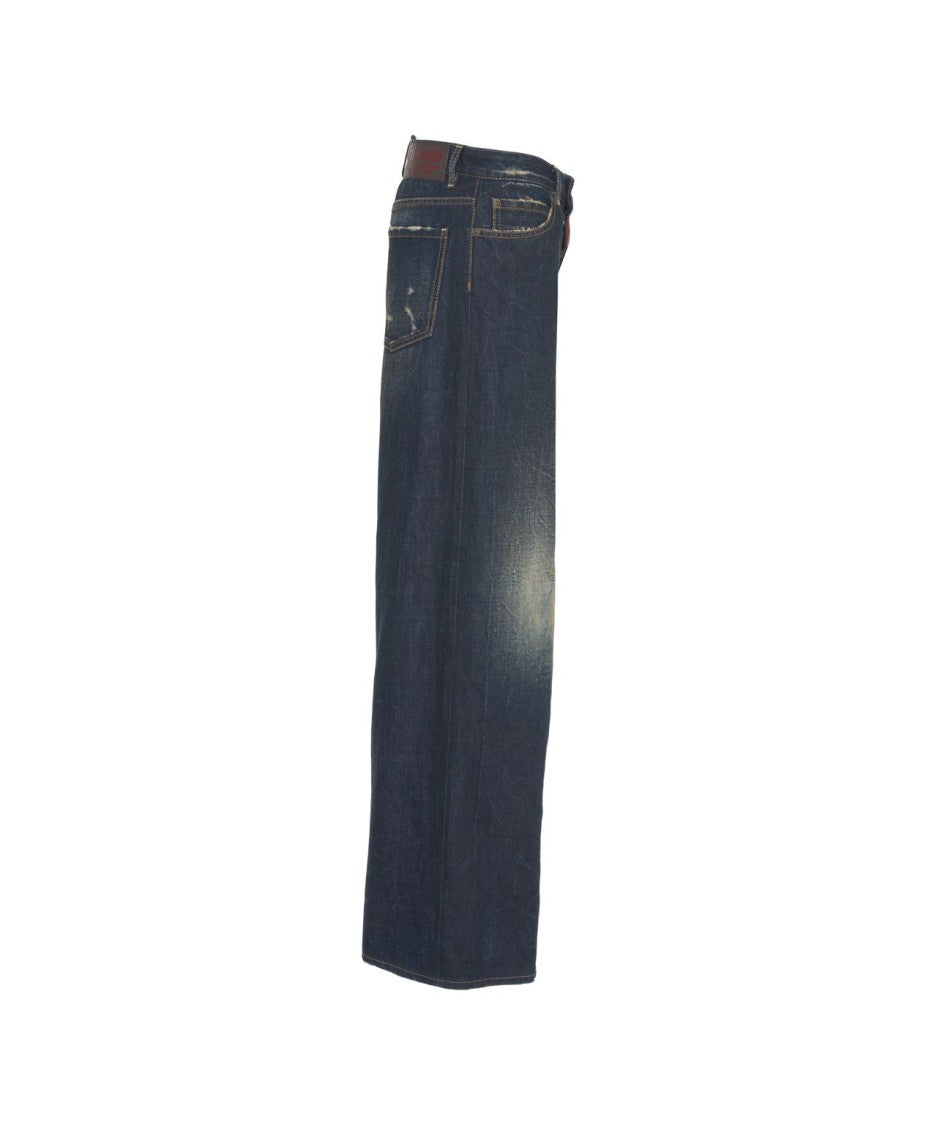 Dsquared2 Wide Leg 'Traveller' Jeans