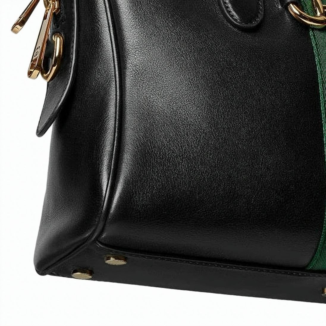 Gucci Rectangular Leather Tote Bag With Horsebit Detail And Dual Handles