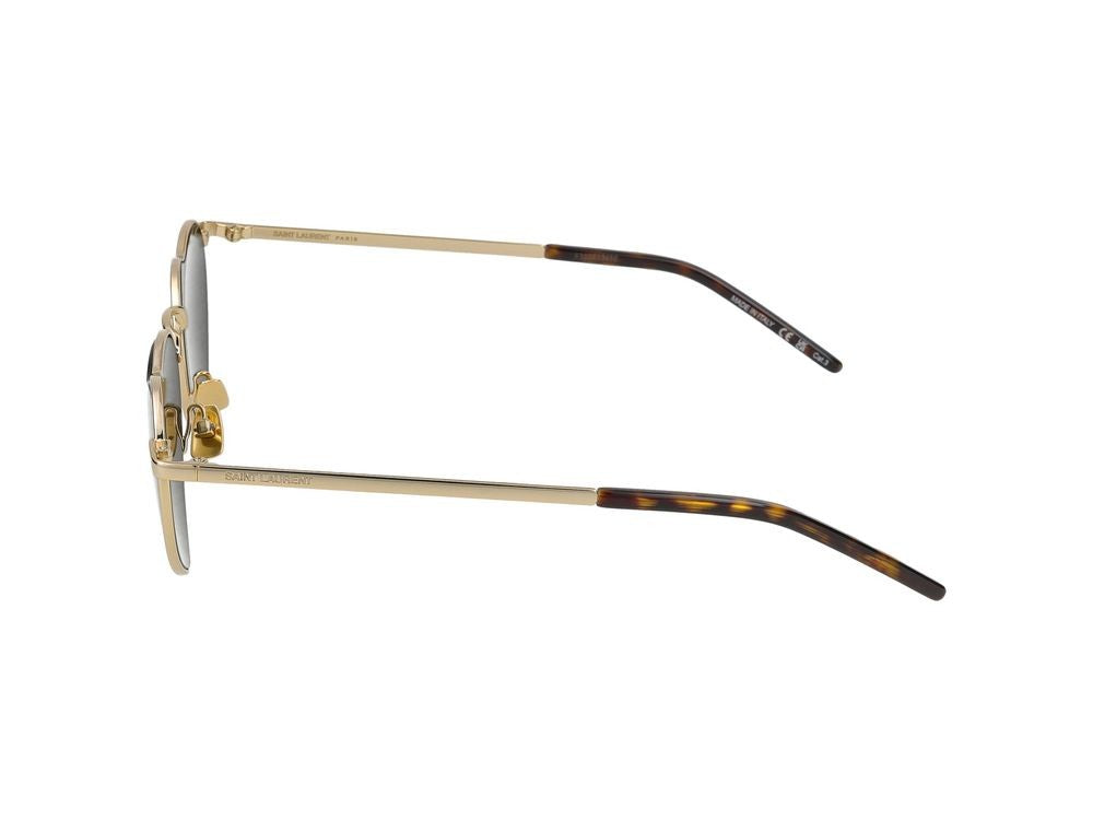 Saint Laurent Gold Heart-Shaped Sunglasses