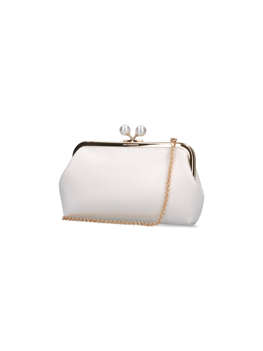 Anya Hindmarch 'Bespoke Maud Pearls' Pouch – White