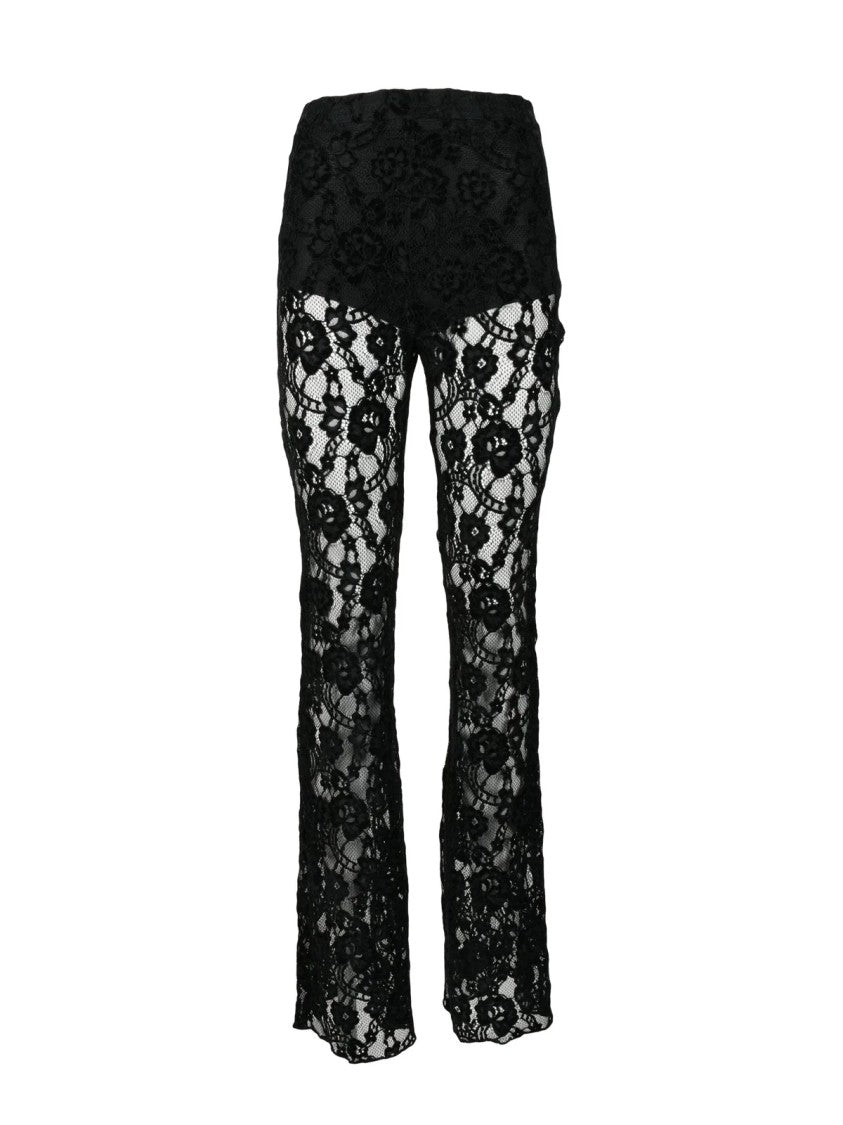 Nine Minutes Nineminutes Samba Lace Trousers - Black