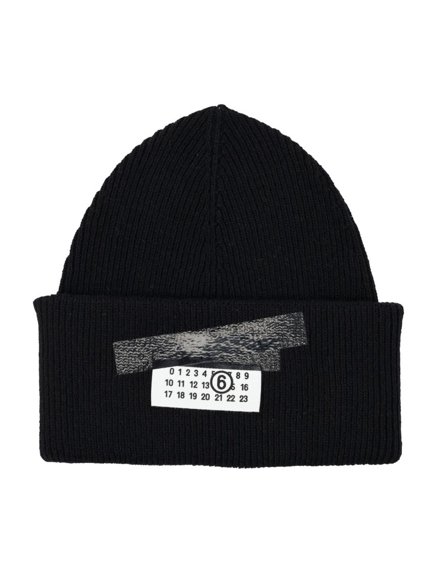 Mm6 By Maison Margiela Tape Logo Beanie