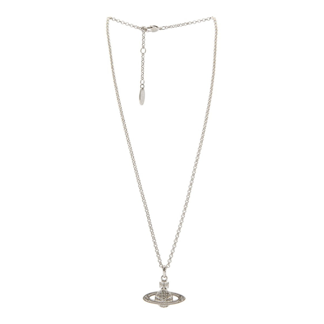 Vivienne Westwood Delicate Silver Planet Pendant Necklace