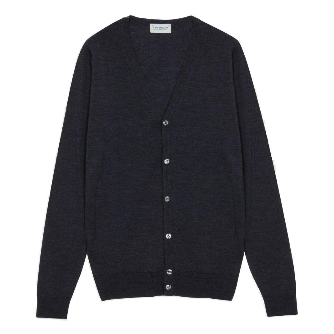 John Smedley Standard Fit V-Neck Cardigan In Extra Fine Merino Wool