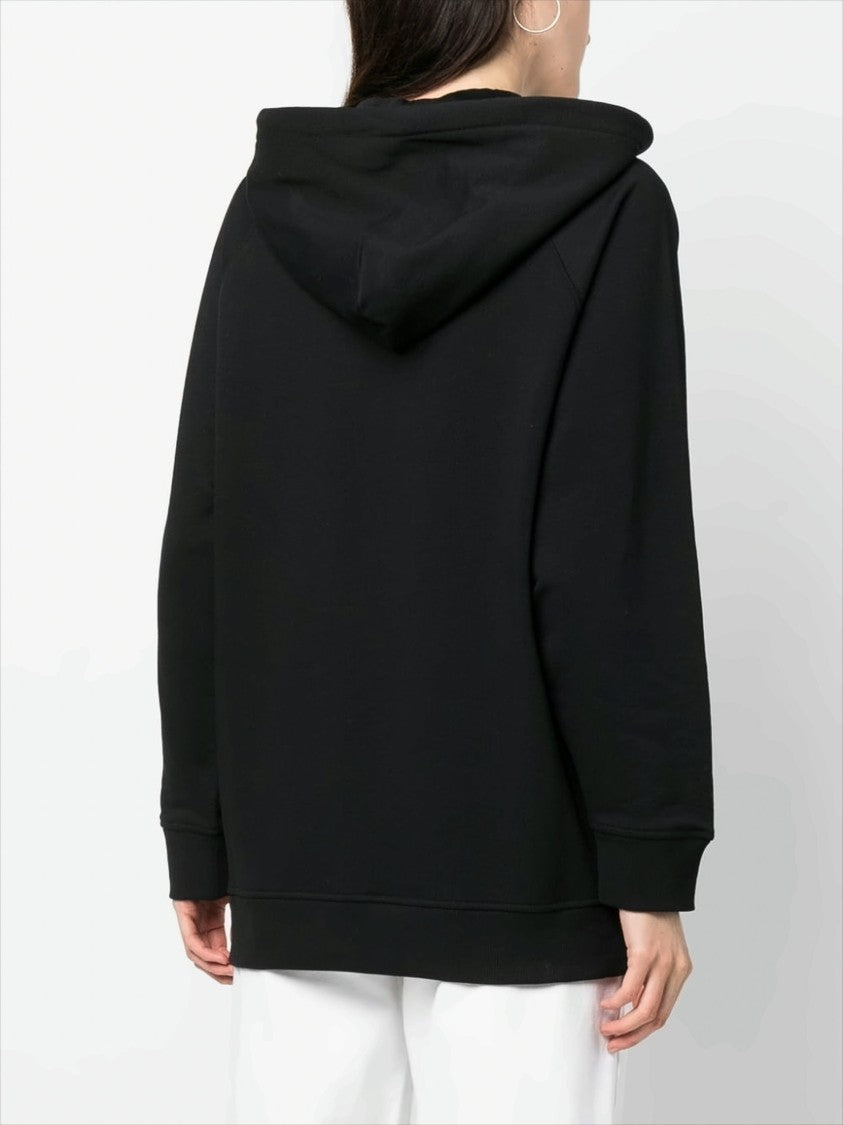 Max Mara Graphic Black Cotton Hoodie