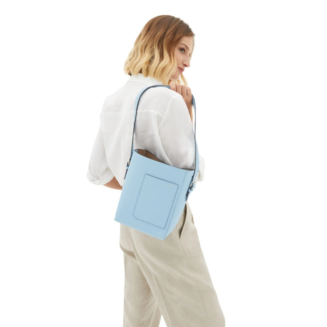 Valextra Soft Bucket Mini Bag