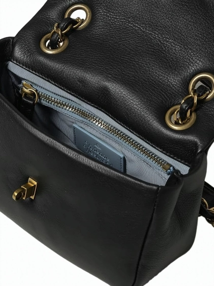 Vivienne Westwood Smooth Cowhide Leather Small Shoulder Bag