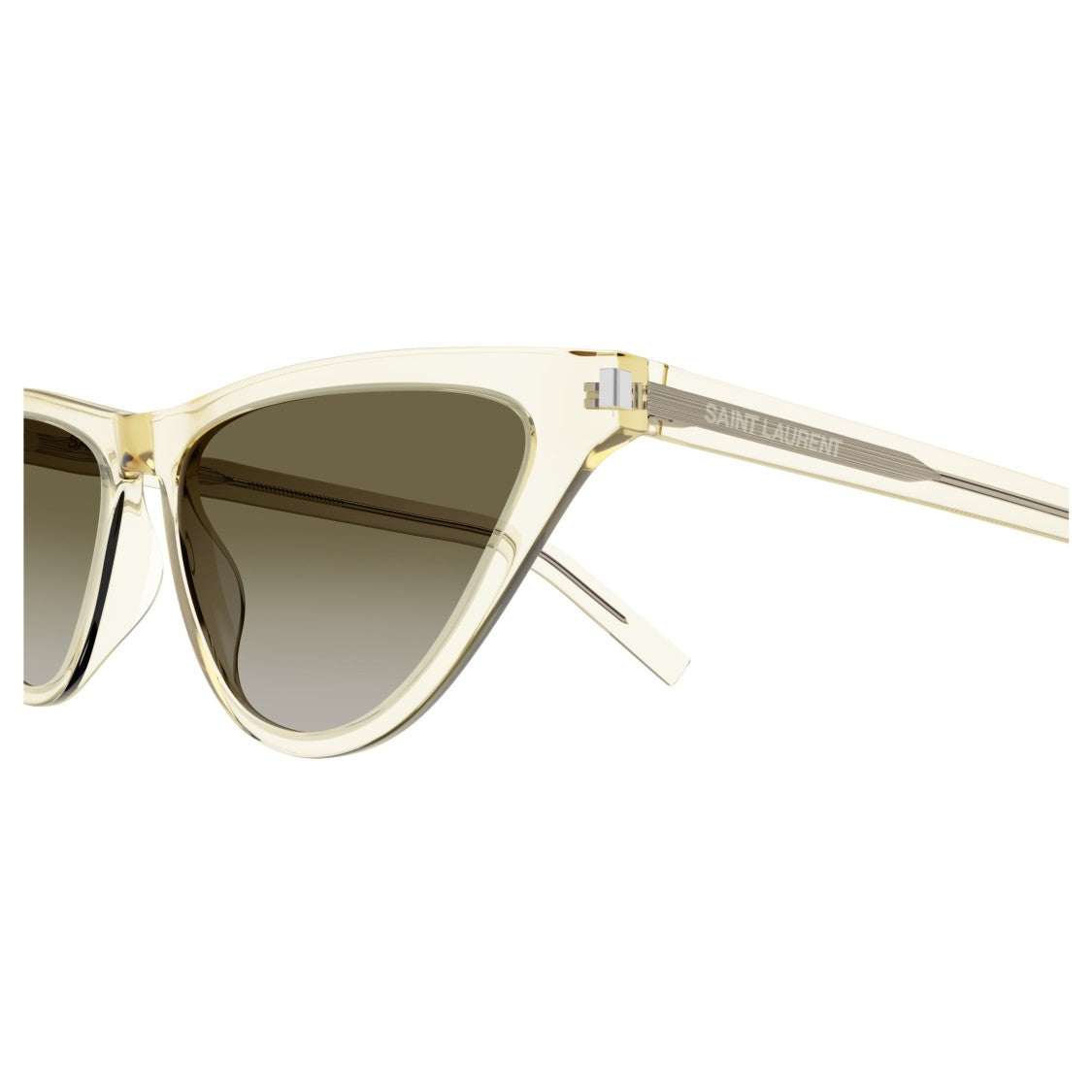 Saint Laurent Sl 550 Slim Translucent Acetate Cat-Eye Sunglasses