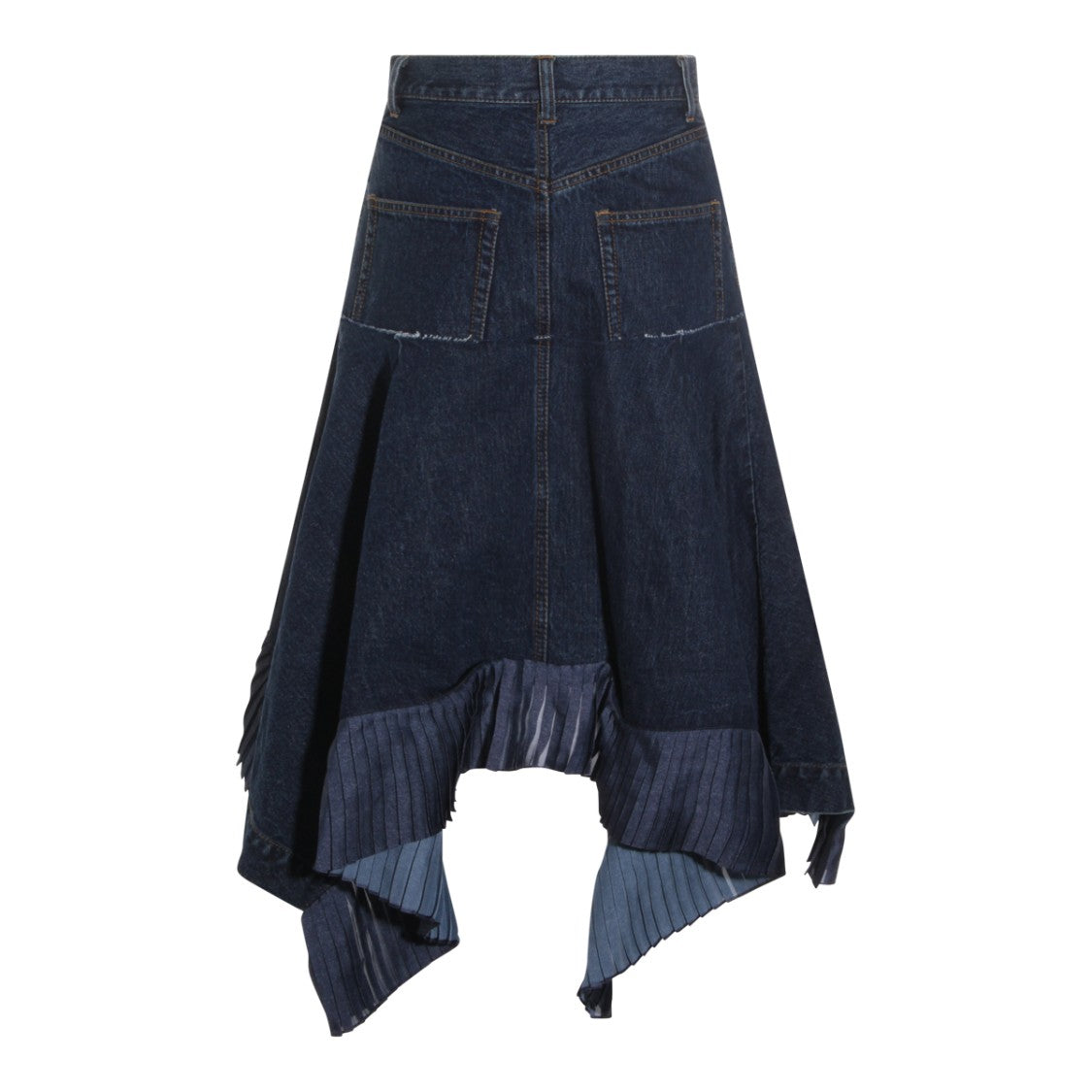 Sacai Layered Asymmetrical Skirt With Unique Textures