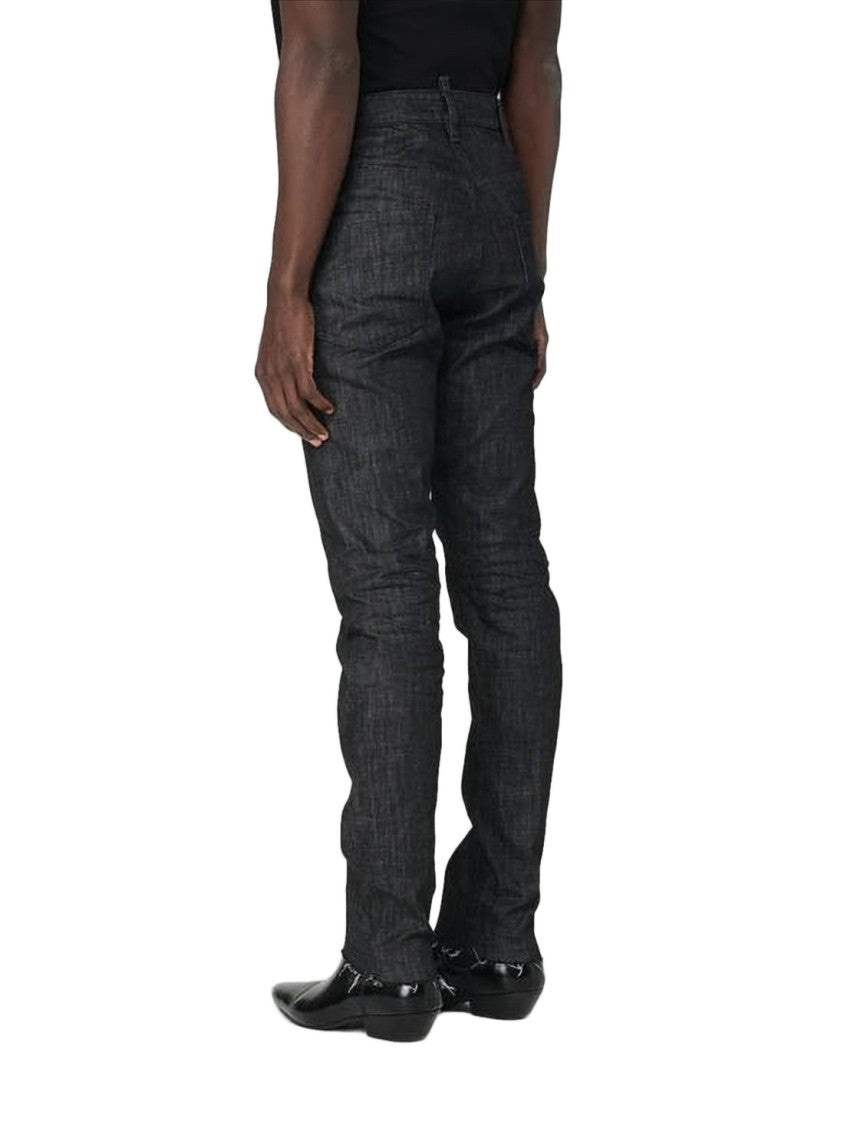Dsquared2 Slim-Fit Denim Pants With Exposed Zipper