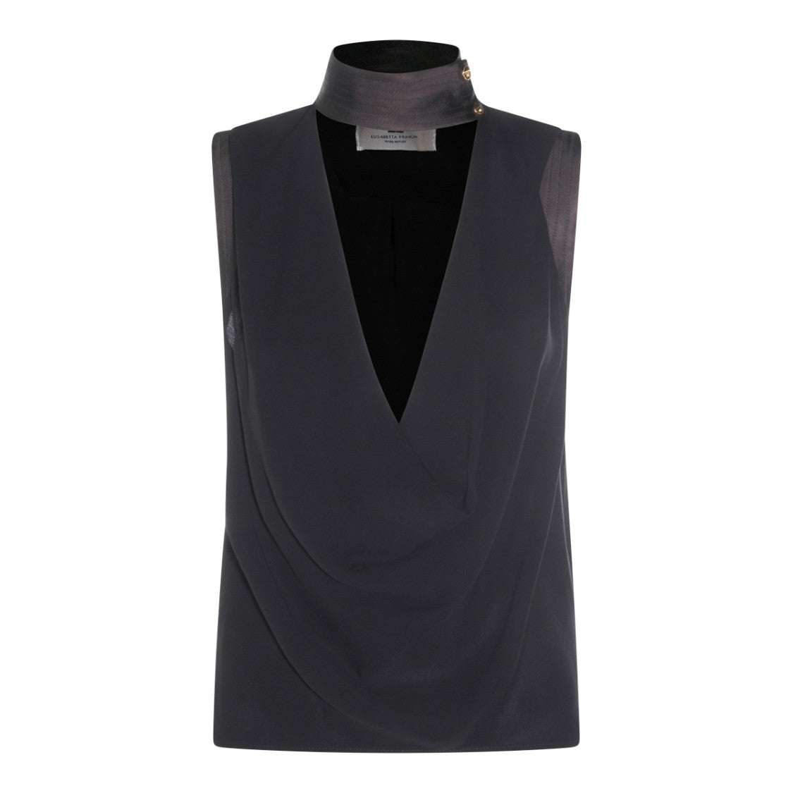 Elisabetta Franchi Tailored Black Shirt