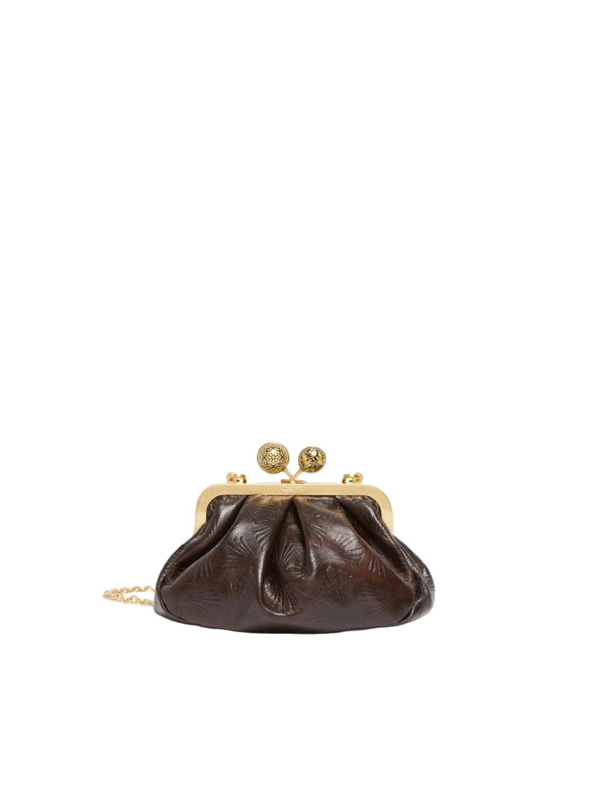Max Mara Spanish Heritage Clutch Bag With Gathered Texture