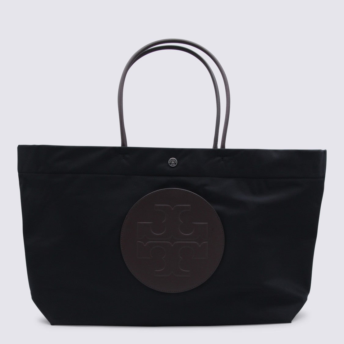 Tory Burch Embossed Logo Black Tote